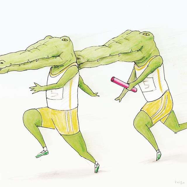 Проблеми крокодилів у кумедних малюнках - фото 271322