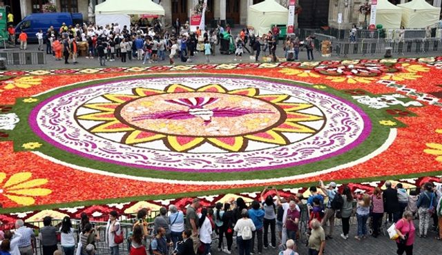 Килим з квітів - фото 270540