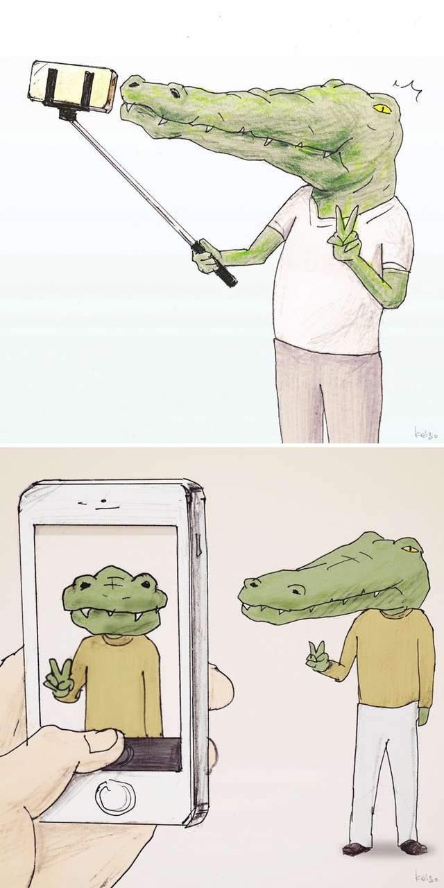 Проблеми крокодилів у кумедних малюнках - фото 271323