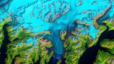 NASA показало яскравий знімок льодовика на Алясці