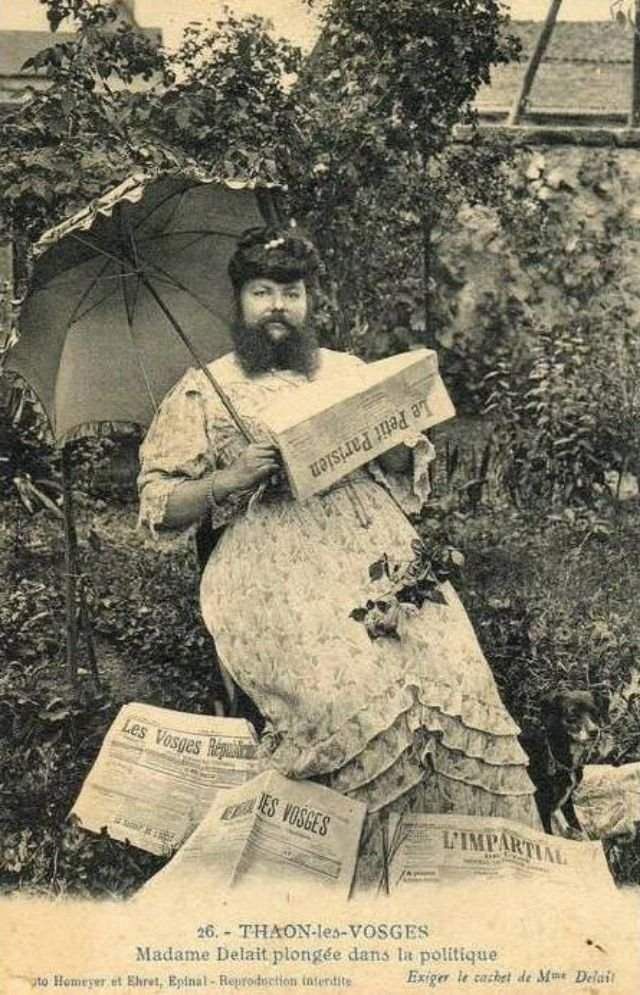 Так виглядала найвідоміша в історії бородата жінка - фото 268444