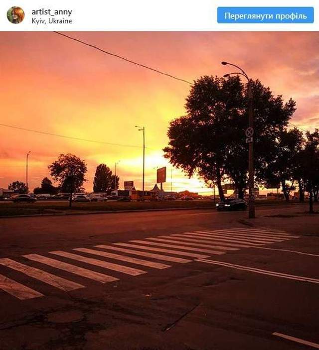 У мережі показали фантастичний захід сонця у Києві - фото 275929