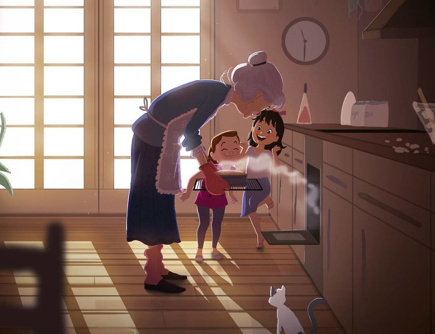 Художник показує затишні спогади у картинах: атмосферні кадри