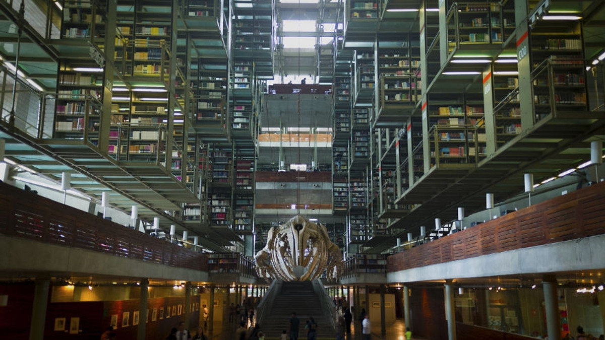 Ефектна бібліотека у Мехіко - фото 1