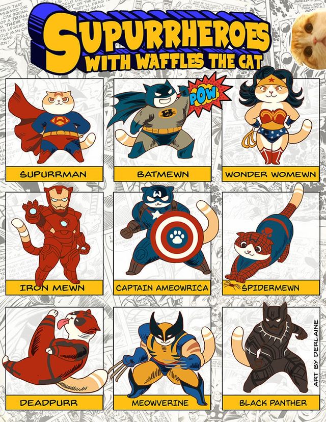 Відомі персонажі перетворились у кошенят - фото 276153