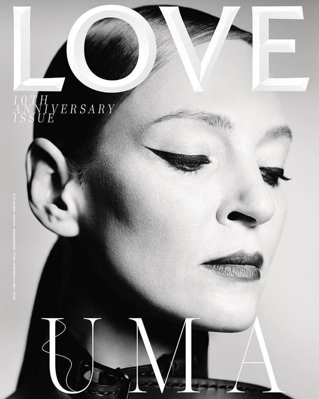Ума Турман знялася оголеною для журналу Love - фото 276580