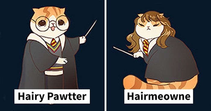 Ілюстратор перетворює відомих героїв у котів: кумедні кадри