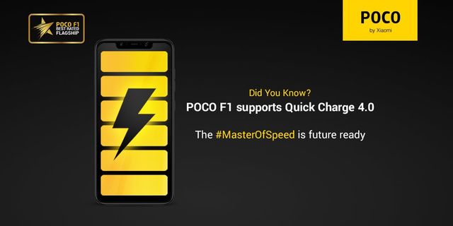 Poco F1 отримала Quick Charge 4.0 - фото 275716