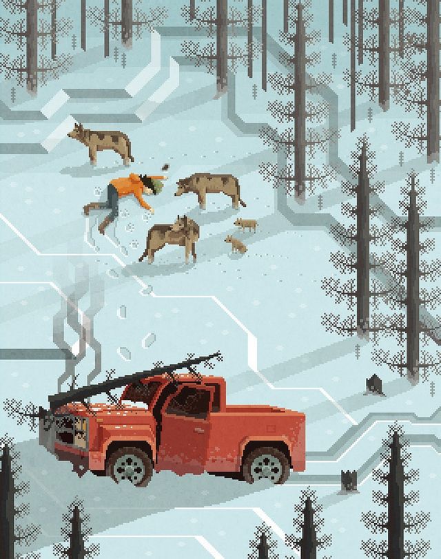 Піксельні ілюстрації Октаві Наварро - фото 282664