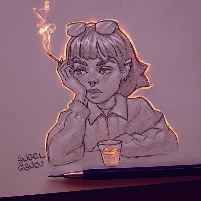 Сяючі ілюстрації олівцем - фото 282894