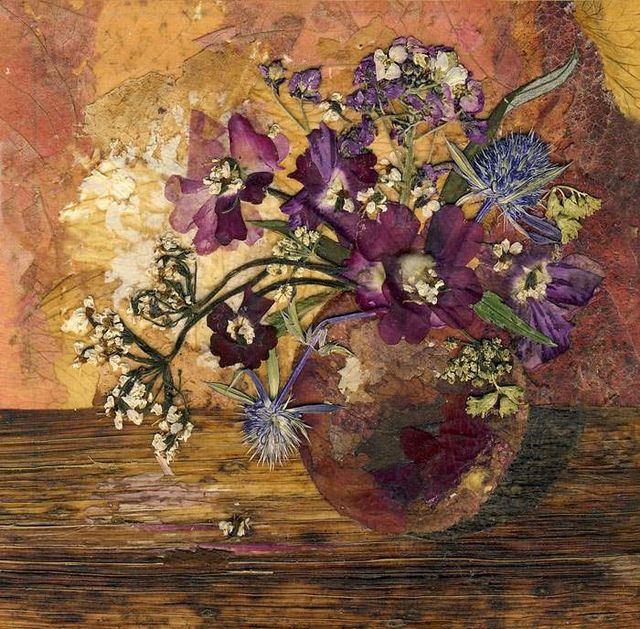 Художники створюють незвичайні картини із засушеного листя- фото 279722