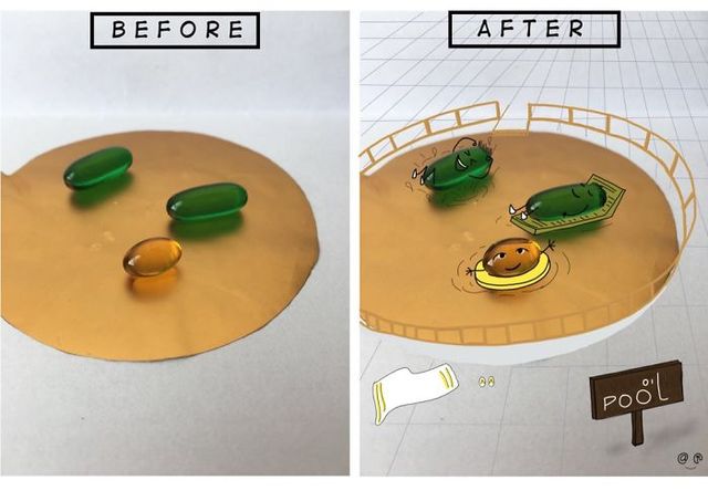 Веселі ілюстрації з пігулками - фото 283148