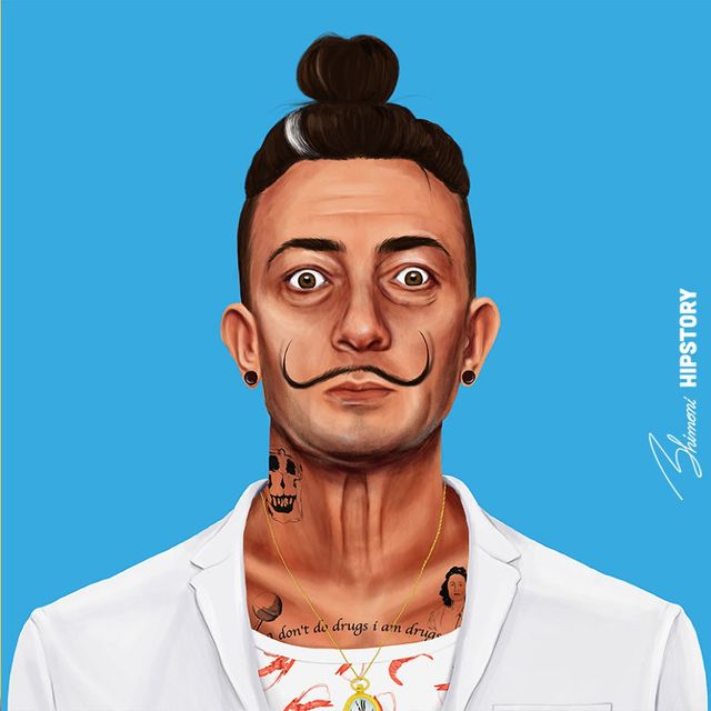 Якби знамениті митці стали хіпстерами: Сальвадор Далі - фото 283223