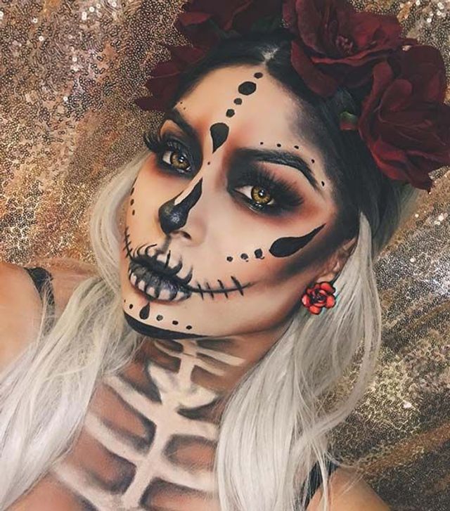макіяж на хеллоуїн для дівчат - фото 285749