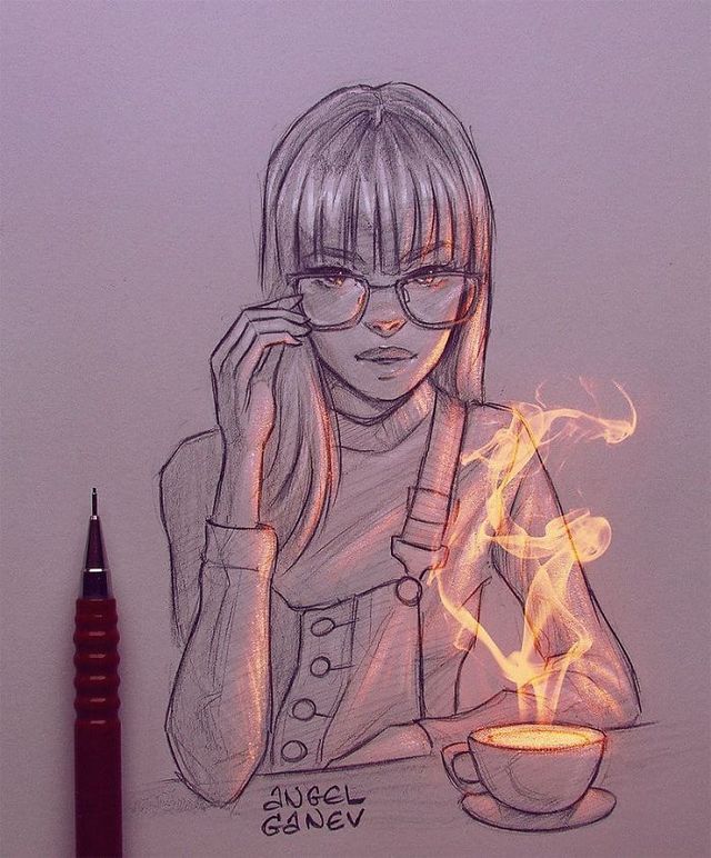 Сяючі ілюстрації олівцем - фото 282905