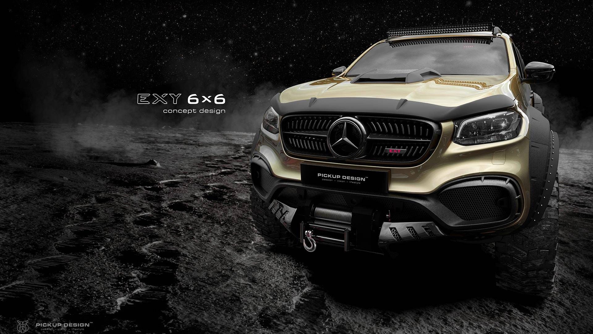 У мережі показали перше зображення шестиколісного пікапа Mercedes X-Class