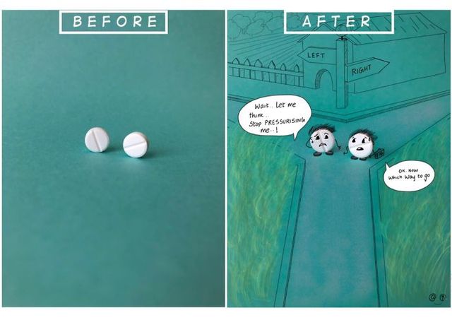 Веселі ілюстрації з пігулками - фото 283147