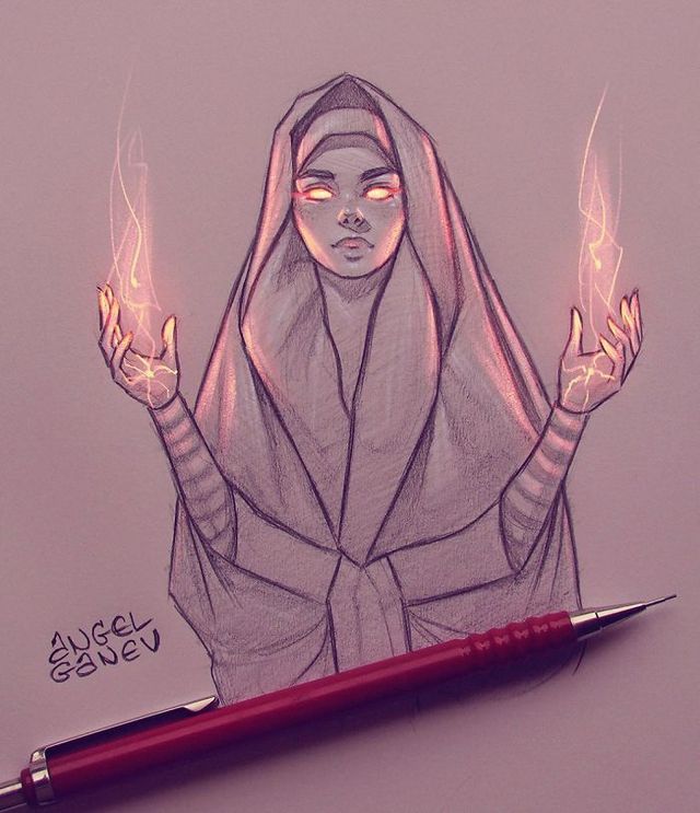 Сяючі ілюстрації олівцем - фото 282909