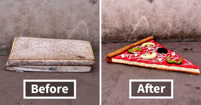 Француз перетворює старі матраци у смачні скульптури: яскраві фото