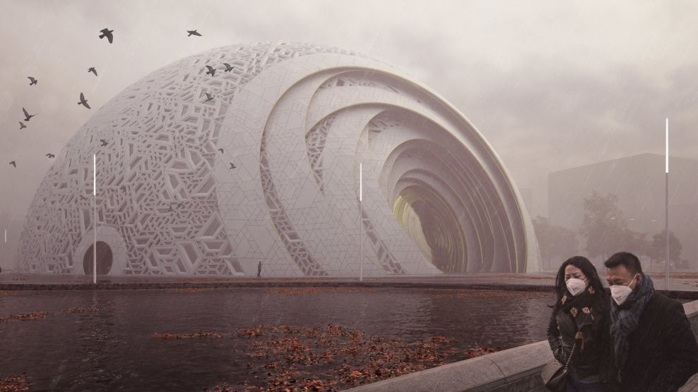 Театр у вигляді китайської кулі-головоломки: візуалізація майбутньої будівлі