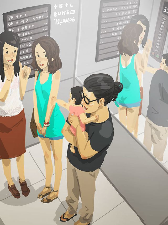 Самотній тато показує, як виховувати дитину: душевні ілюстрації - фото 290971