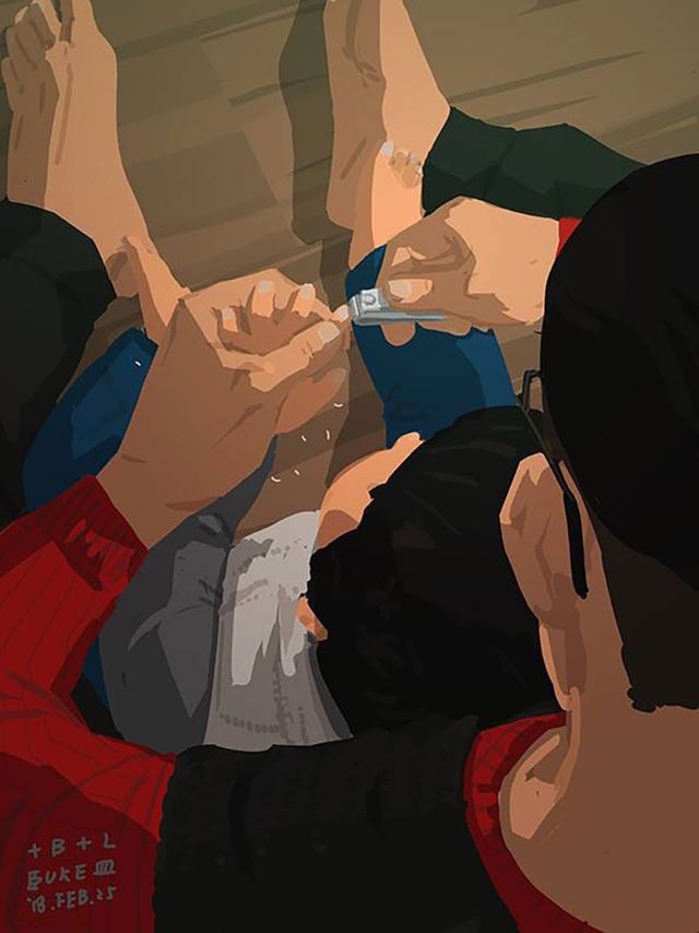 Самотній тато показує, як виховувати дитину: душевні ілюстрації - фото 290974