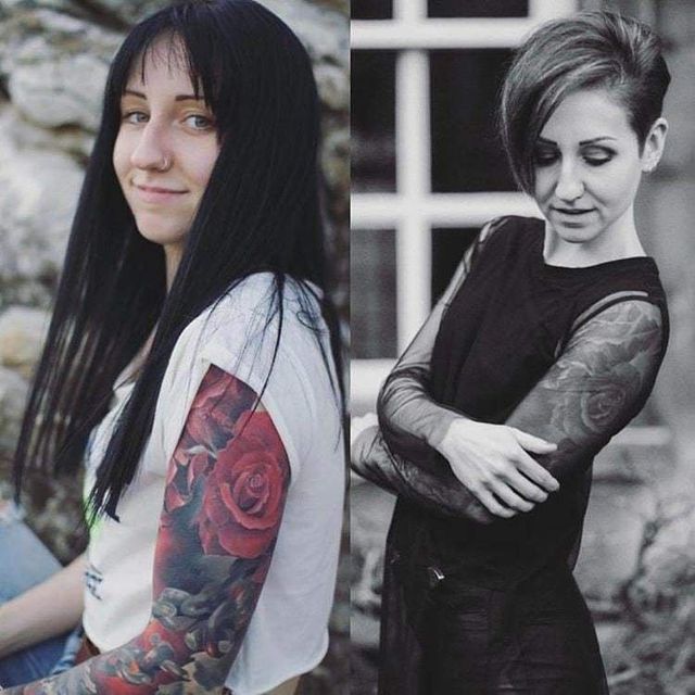 Перетворення дівчат, які зважилися на коротку стрижку - фото 291419