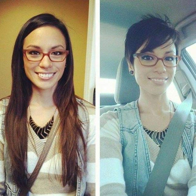 Перетворення дівчат, які зважилися на коротку стрижку - фото 291420