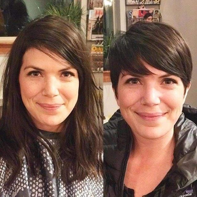 Перетворення дівчат, які зважилися на коротку стрижку - фото 291429