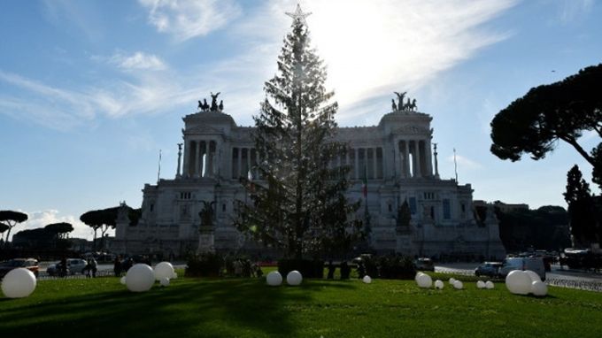 Сестра ялинки з Києва: римляни скаржаться на новорічну красуню