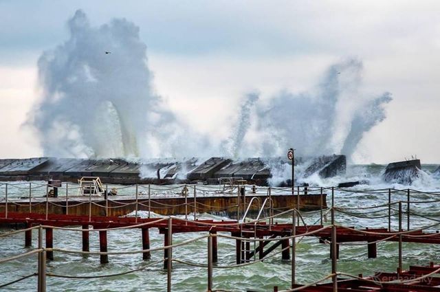 Зимовий шторм в Одесі: вражаючі фото - фото 295582