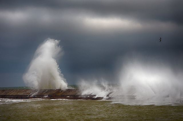 Зимовий шторм в Одесі: вражаючі фото - фото 295587