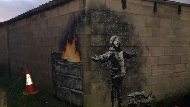 Різдвяне графіті Бенксі сколихнуло мережу: відео