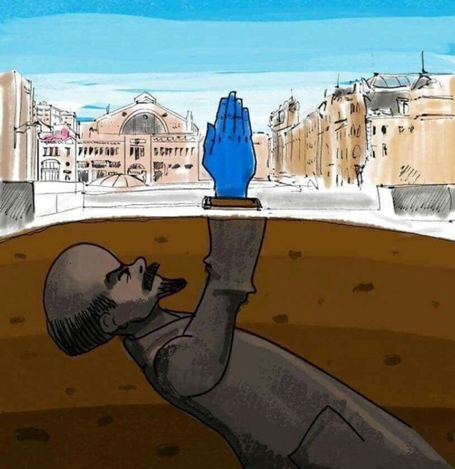 Синя рука у Києві - фото 296768