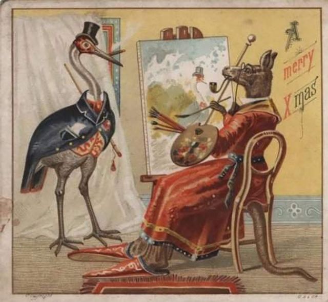 Так виглядали різдвяні листівки у Вікторіанську епоху - фото 296817