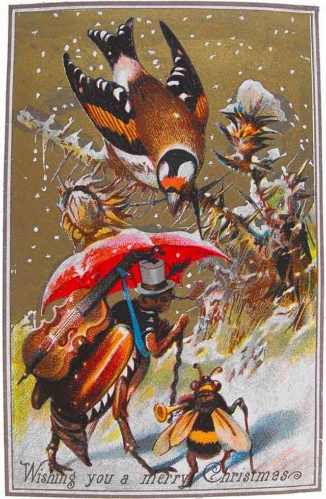 Так виглядали різдвяні листівки у Вікторіанську епоху - фото 296822