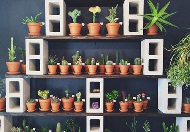 Меблі зі звичайного шлакоблоку: дешеві ідеї - фото 299816