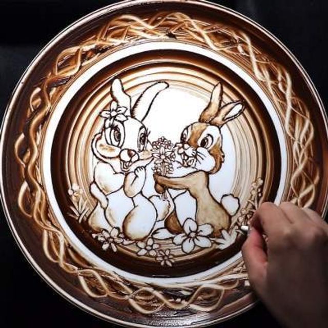 Як виглядають картини, намальовані шоколадом - фото 299871