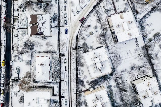 Засніжений Будапешт з висоти пташиного польоту: атмосферні фото - фото 300668