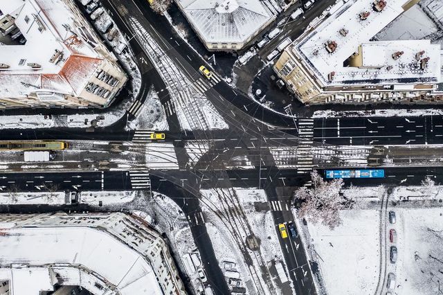 Засніжений Будапешт з висоти пташиного польоту: атмосферні фото - фото 300671