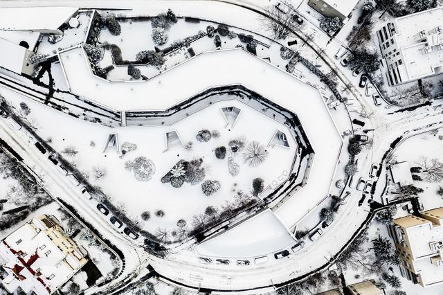 Засніжений Будапешт з висоти пташиного польоту: атмосферні фото - фото 300675