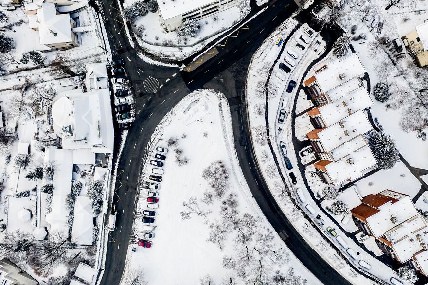 Засніжений Будапешт з висоти пташиного польоту: атмосферні фото