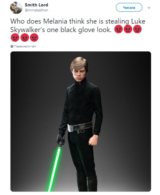 Наряд Меланії Трамп розсмішив користувачів мережі - фото 306368