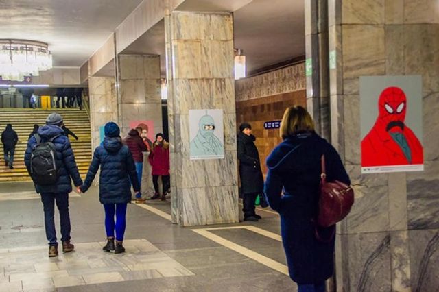 У київській підземці з'явилися незвичайні портрети Шевченка - фото 306819