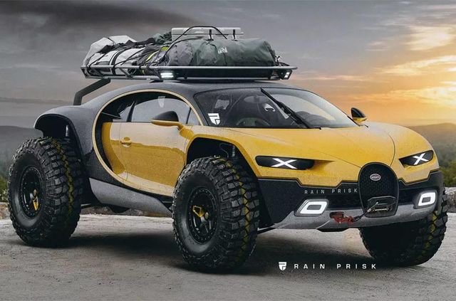 Так би виглядав Bugatti Chiron у формі позашляховика - фото 306985