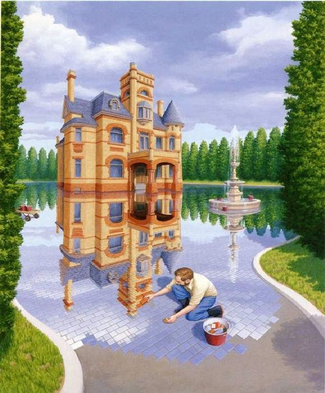 Що ви бачите? Картини цього художника схожі на головоломки - фото 307294