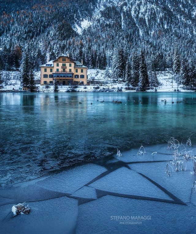 Відпочинок для душі: як виглядають взимку Доломітові Альпи - фото 307921