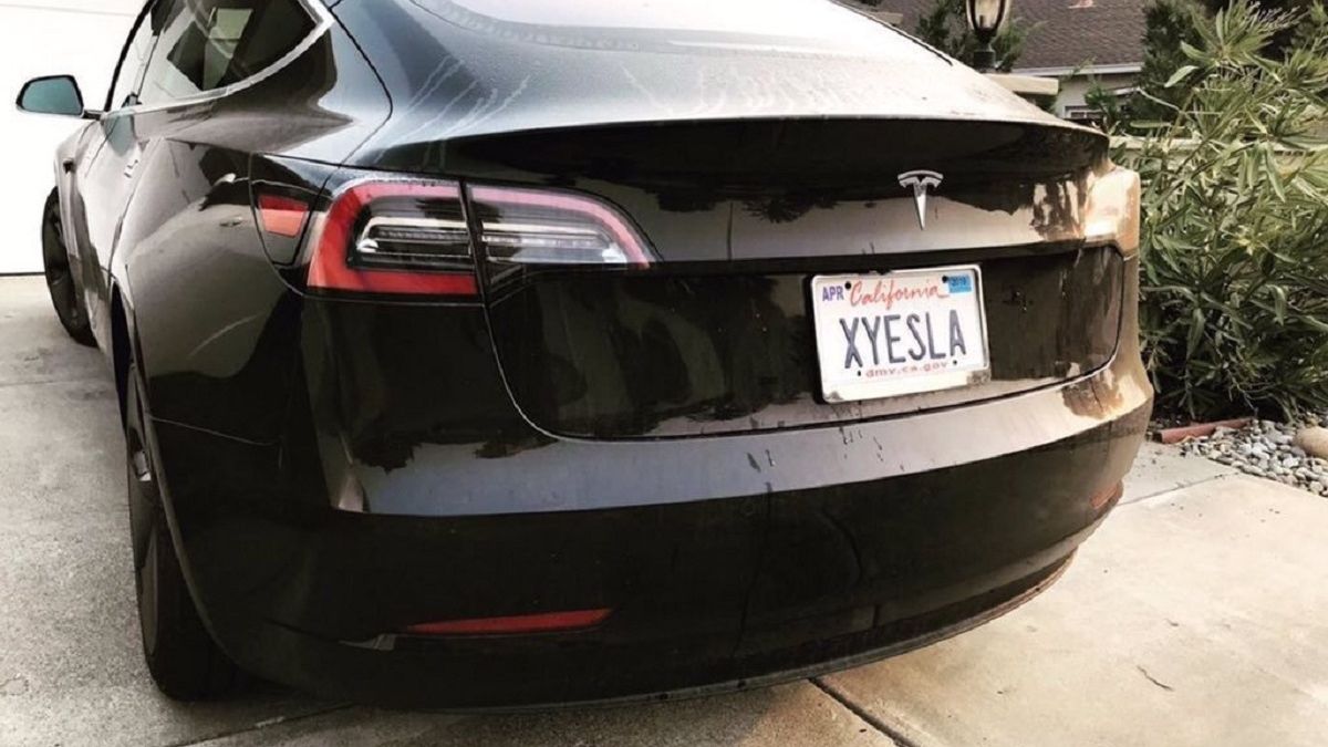 XYECLA: у Каліфорнії водія Tesla попросили замінити вульгарний номер