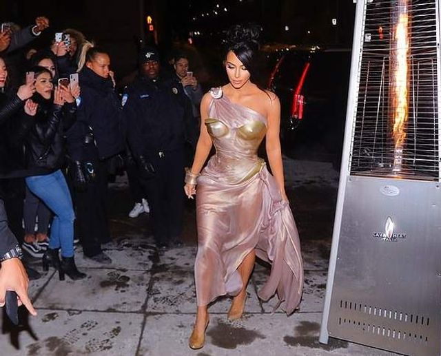 Американську світську левицю побачили у 'голій' сукні - фото 310666