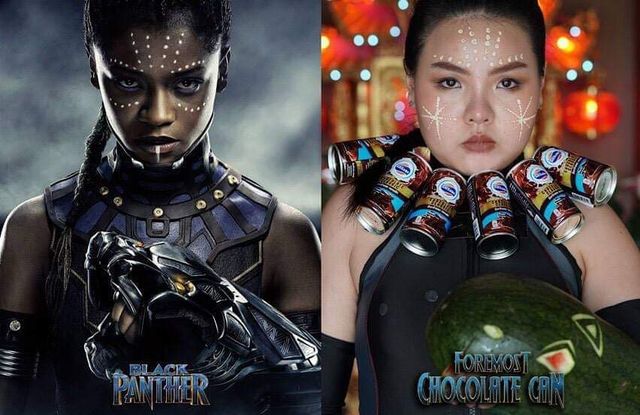 В образі героїні з фільму Чорна пантера - фото 311513